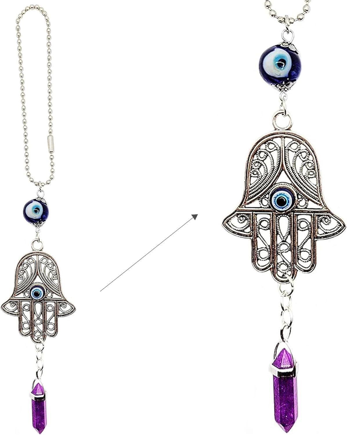 Hand Protection Amulet Car Rearview Mirror Hanging Ornament 